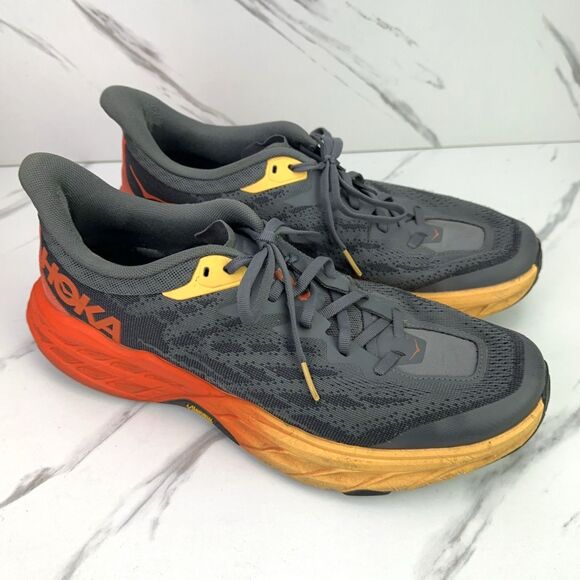 Mens Hoka One One Speedgoat 5 Castlerock Flame Athletic Sneakers 10.5D EU 44 2/3 main image 5